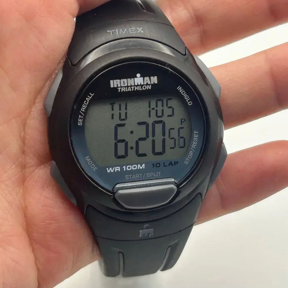 Timex Ironman T5K608 Black 10 Lap Essential Essential Watch Working New Battery